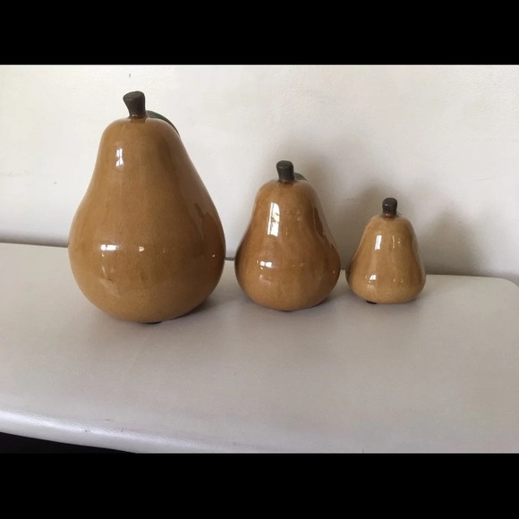 Ceramic Pears (Set of 3) - IMAX - Picture 5 of 11